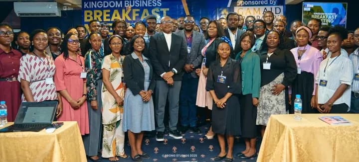 Attendees at a GAMAID Kingdom Business Breakfast