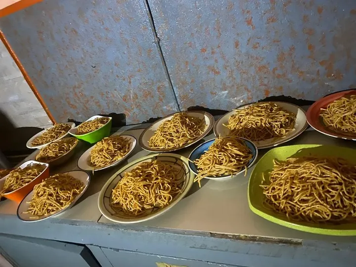 Meals plated for guests at the GAMAID Kitchen