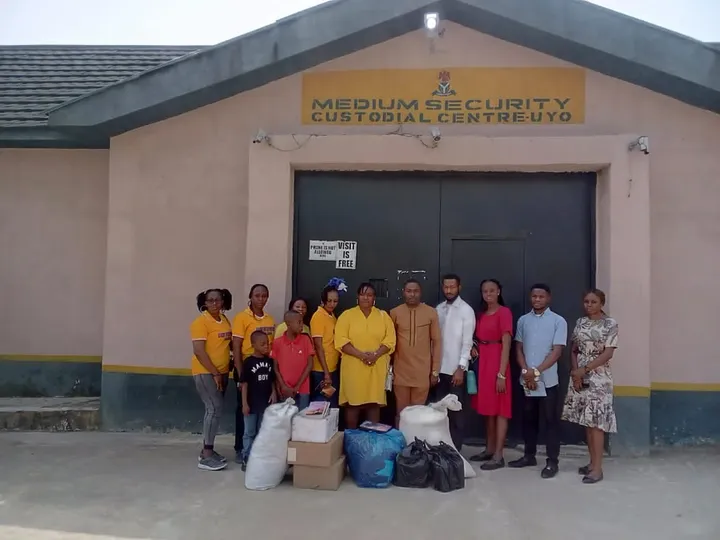 GAMAID team on a prison visit
